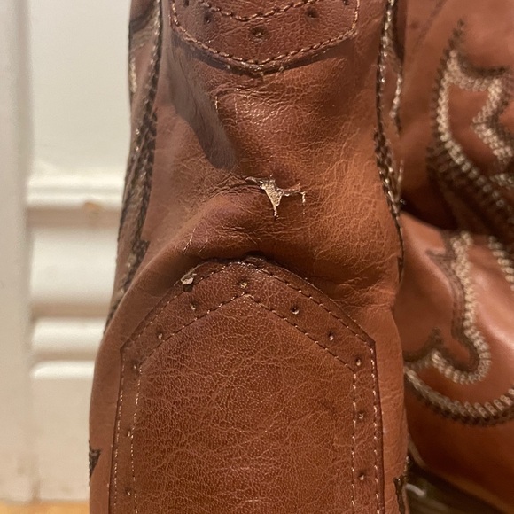 Mia leather cowboy booties - Picture 8 of 11
